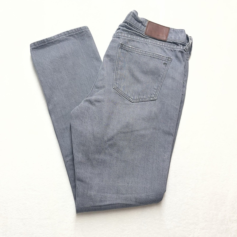 Madewell Slim Boyjean Womens 28 Grey Straight Leg Casual Denim